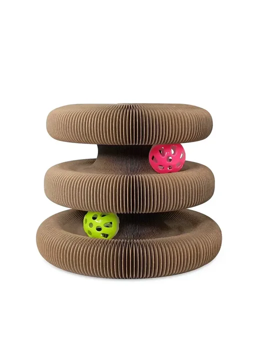 Не Один Дома Игрушка-когтеточка для кошек Funnel, из картона 17х7х9,5 см, 7x9.5 см, фото 2