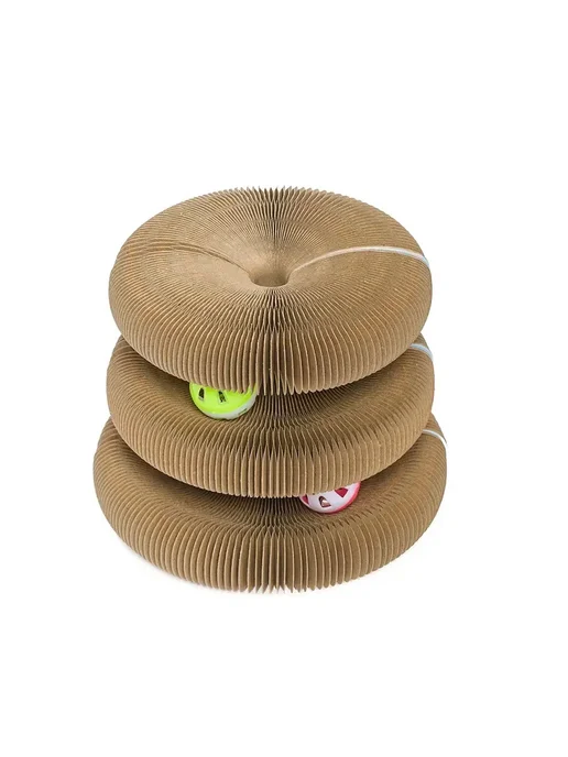 Не Один Дома Игрушка-когтеточка для кошек Funnel, из картона 17х7х9,5 см, 7x9.5 см, фото 3
