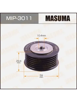 MASUMA Ролик приводного ремня, обводной, MIP-3011