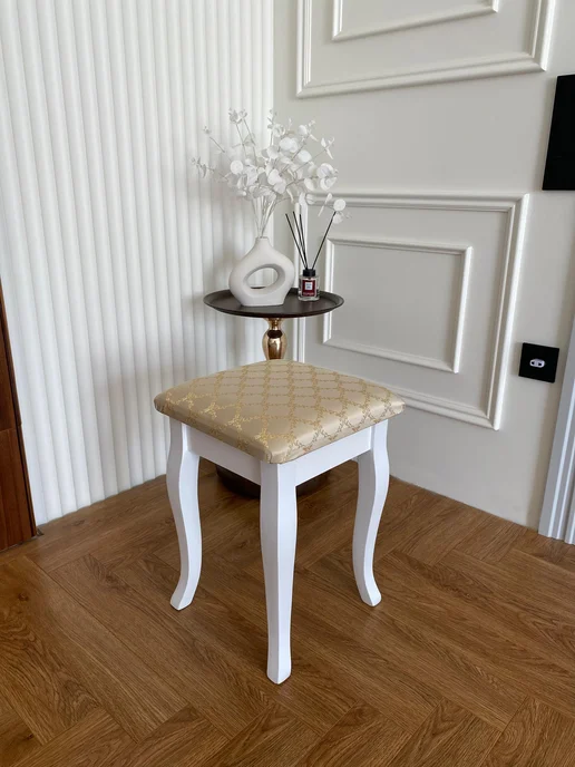 Woodart Табурет для кухни деревянный Грация, белый, фото 7