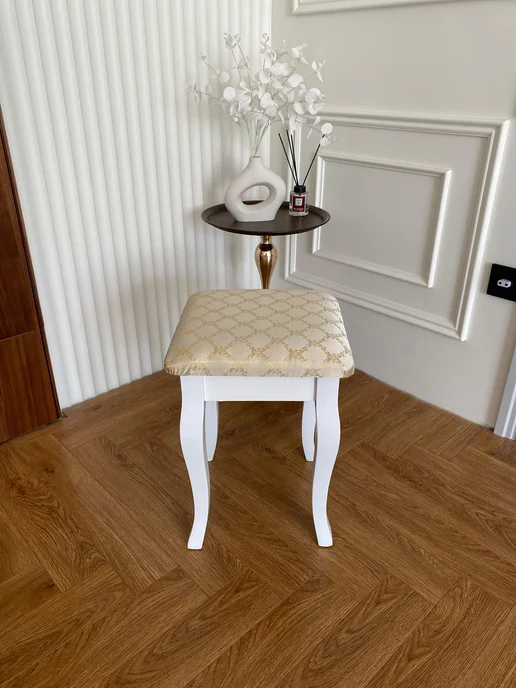 Woodart Табурет для кухни деревянный Грация, белый, фото 8