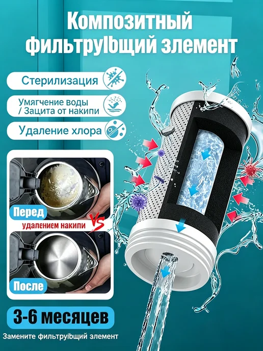 Композитный антибактериальный фильтрующий элемент，2 шт, 2 шт, фото 2