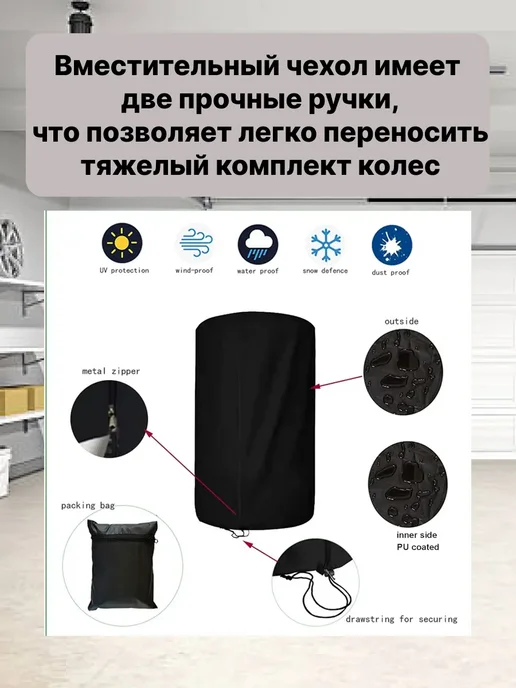 AVTOLIDER1 Чехол запасного колеса для Toyota Yaris Cross, вариант, фото 5