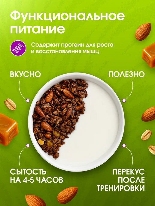 GRANOLA.LAB Гранола протеиновая, ягодная, кофейная 3 вкуса по 260гр, 260 г, фото 7