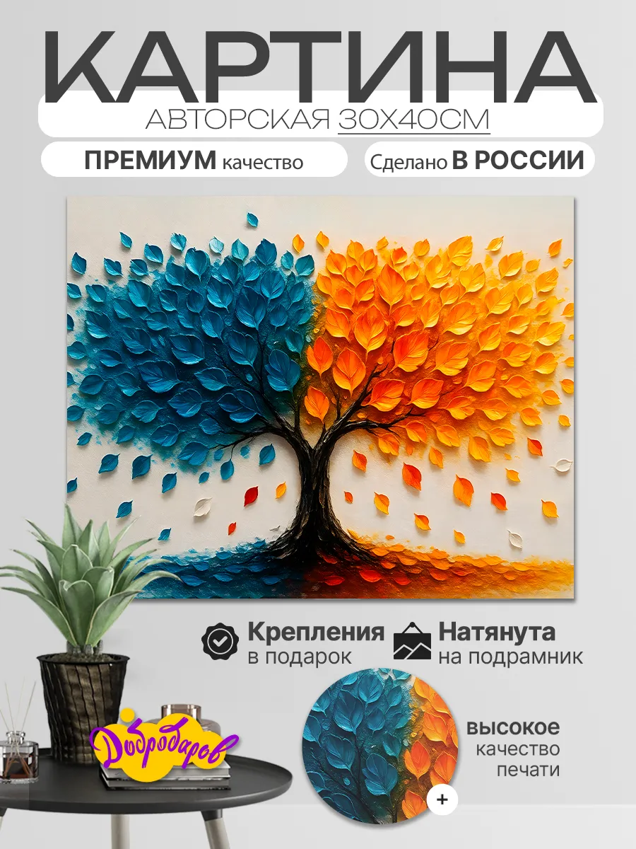 Интерьерная картина на стену 30х40см