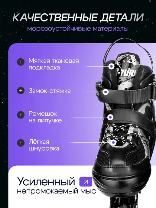 U-turn Ролики, черный, фото 4
