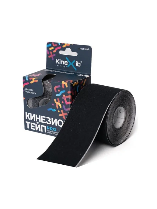 KineXib кинезио тейп classic бежевый 5смx5м, черный, фото 5