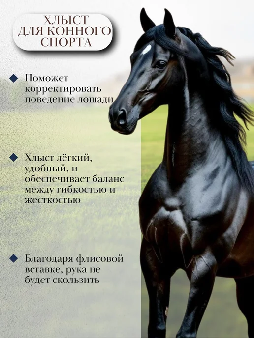 Хлыст Выездковый 120 см для Конного Спорта, вариант, фото 4