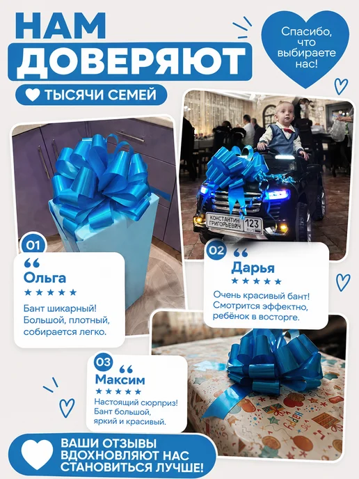 23 шара Бант для подарка большой самосборный 36 см, голубой, фото 4