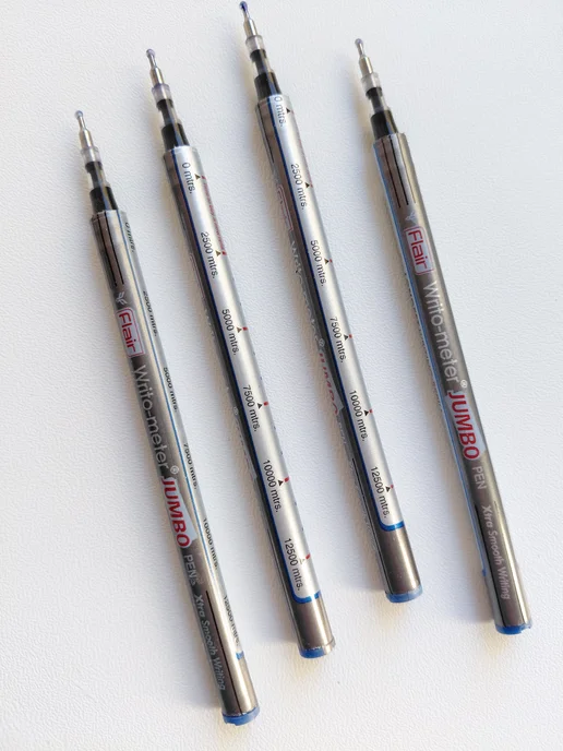 FLAIR Набор стержней для ручек Writo-Meter Jumbo на 12 500 - 4 шт, 4 шт