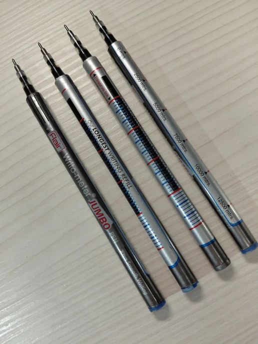 FLAIR Набор стержней для ручек Writo-Meter Jumbo на 12 500 - 4 шт, 4 шт, фото 2
