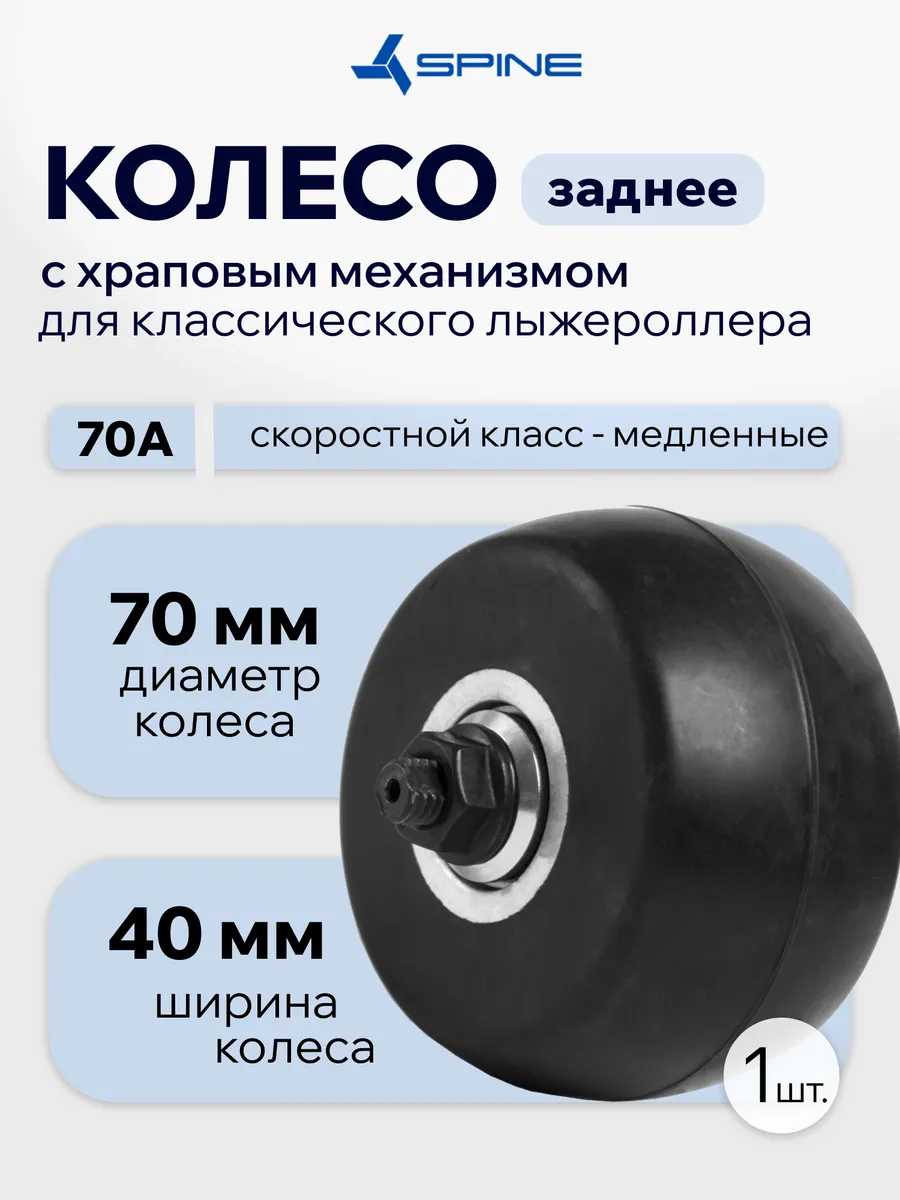 Колесо в сборе Spine Classic № 2 Rubber 70*40. Тв.78А