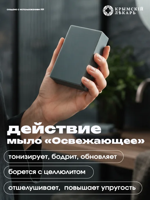 Мануфактура Дом природы Набор натурального крымского мыла Бишофит, 3 шт, фото 2