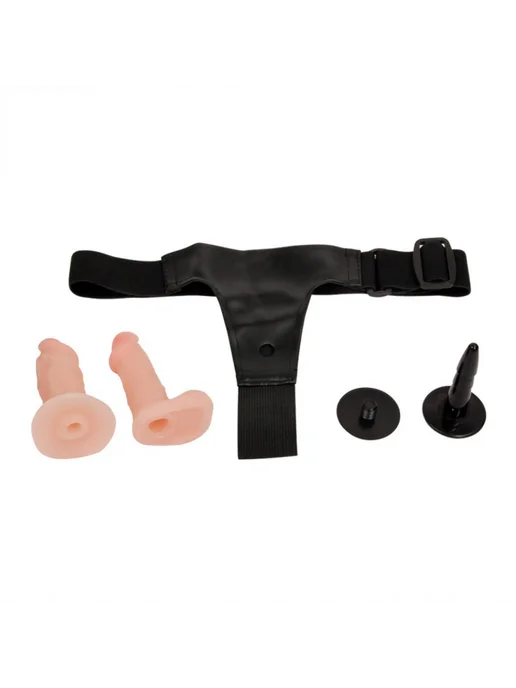 Baile Страпон с креплением на бедро Страпон-трусики с двумя насадками Ultra Passionate Harness, бежевый, фото 5