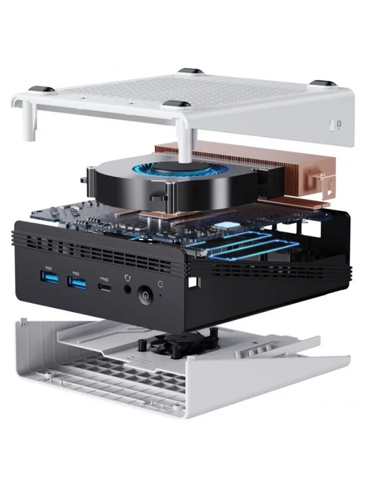 CHUWI Неттоп Ubox (Ryzen 5 6600H 3.3ГГц, белый, фото 7