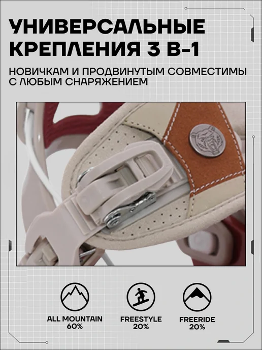TERROR Крепления для сноуборда TERRO L1, красный, фото 10