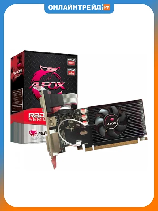 AFOX Видеокарта Radeon R5 230 1G LP, 1 г