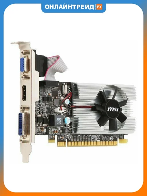 MSI Видеокарта GeForce 210 1G LP, 1 г
