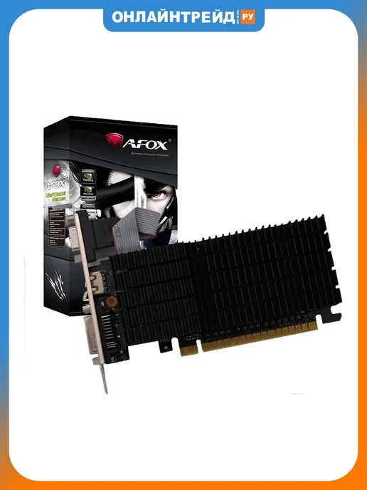 AFOX Видеокарта GeForce GT 710 2G LP, AF710-2048D3L5, 2 г