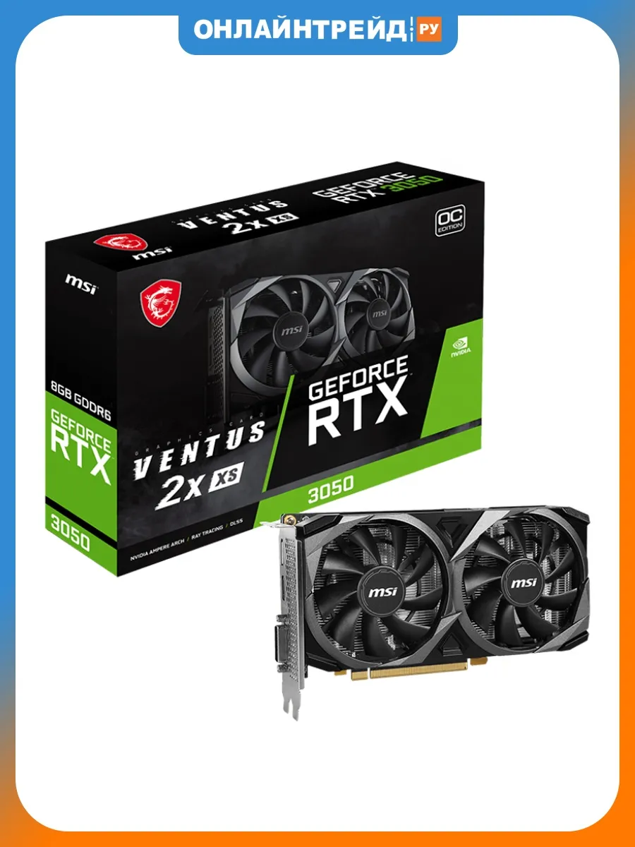 MSI Видеокарта GeForce RTX 3050 VENTUS 2X XS 8G OC
