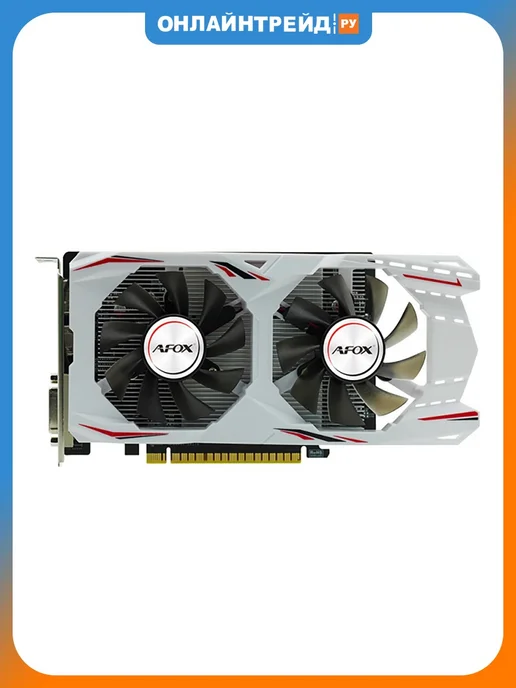 AFOX Видеокарта GeForce GTX 1050 Ti DUAL FAN 4G, 4 г