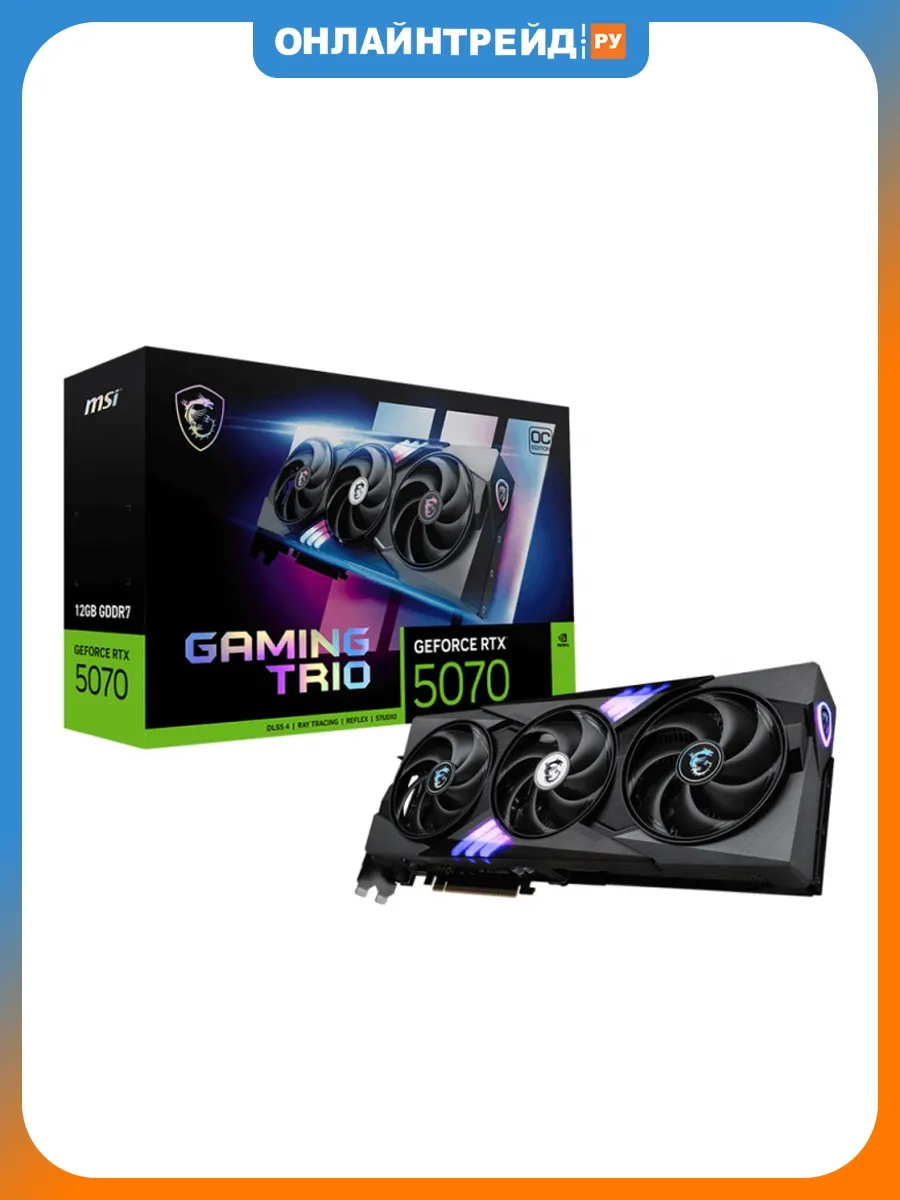 MSI Видеокарта GeForce RTX 5070 GAMING TRIO OC 12G