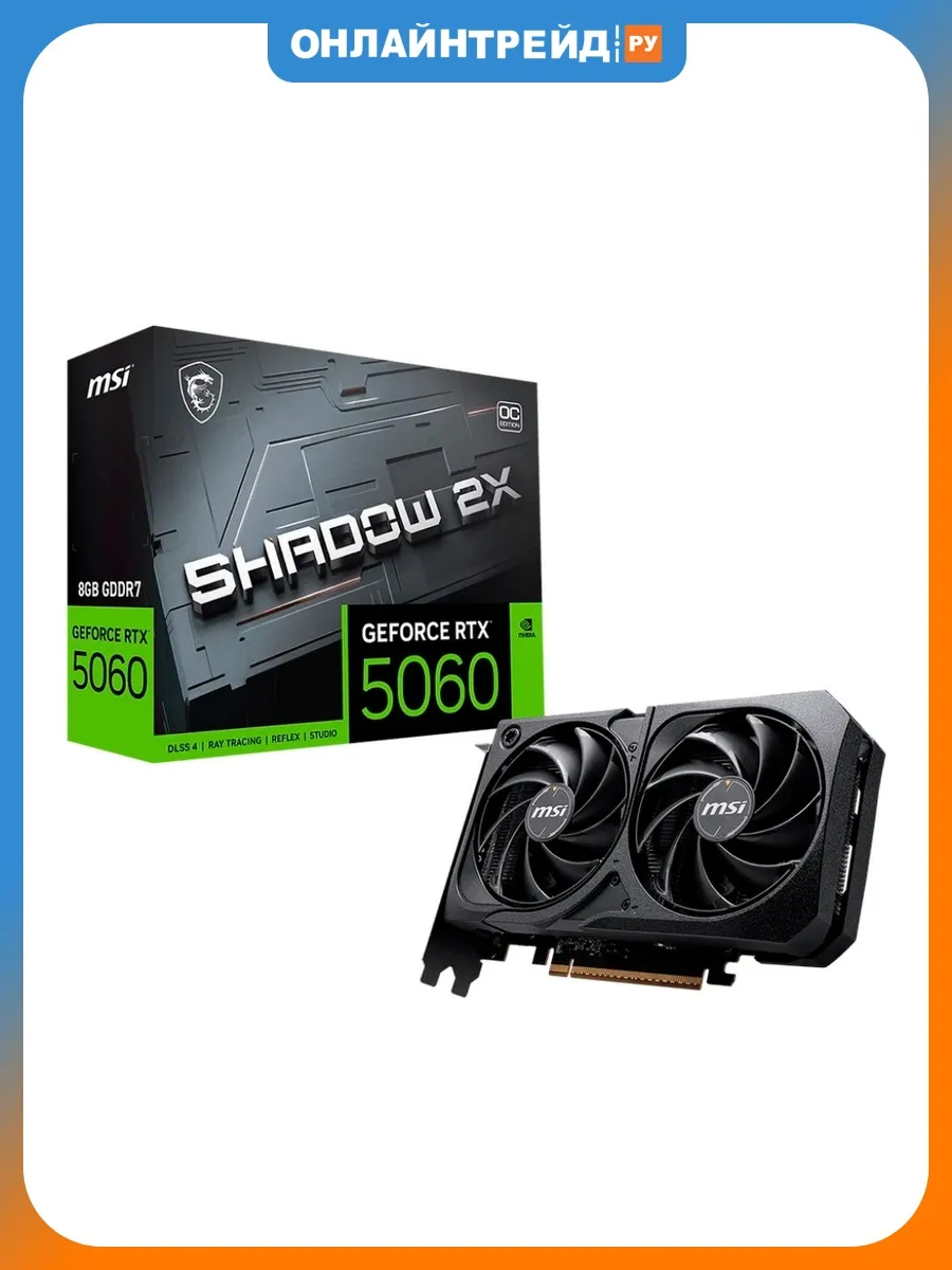 MSI Видеокарта GeForce RTX 5060 SHADOW 2X OC 8G