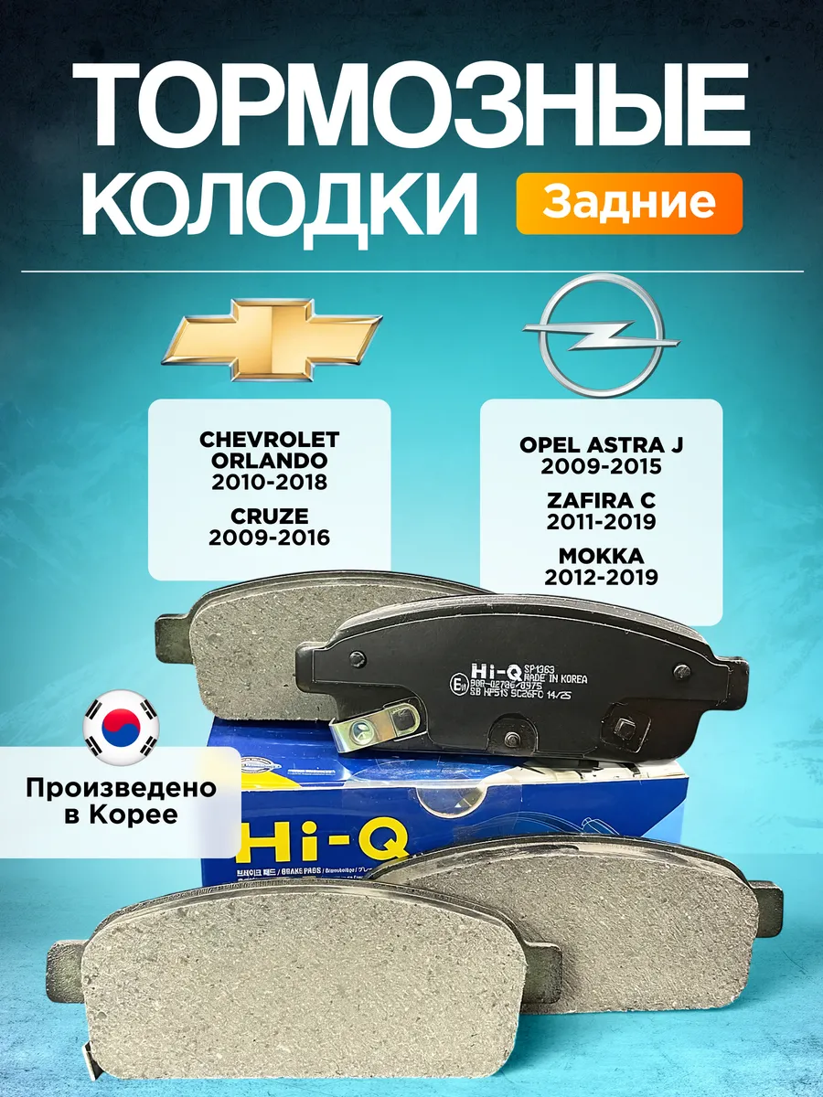 Тормозные колодки задние