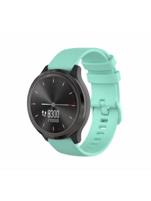 MyPads Силиконовый ремешок для смарт-часов Garmin Vivomove Luxe, голубой