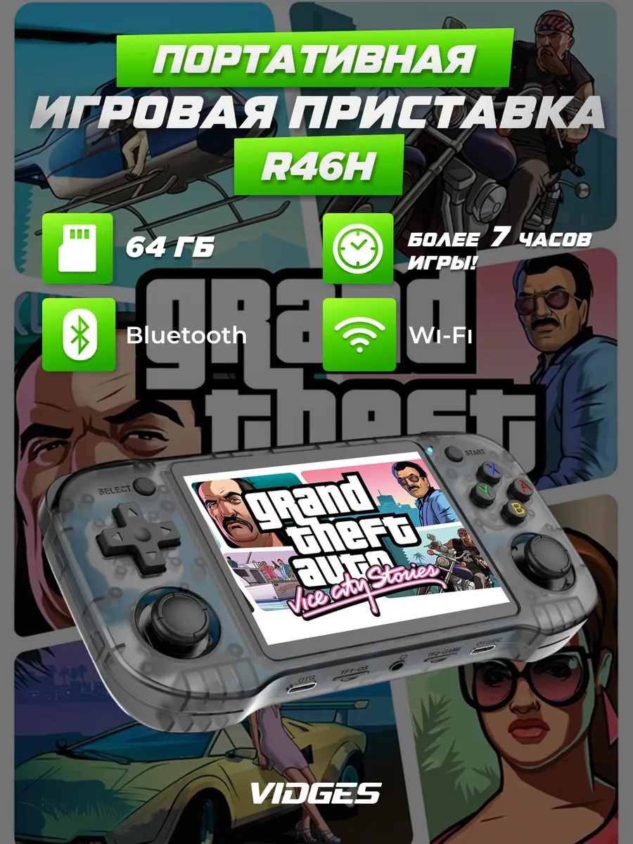 VIDGES Портативная игровая приставка R46H