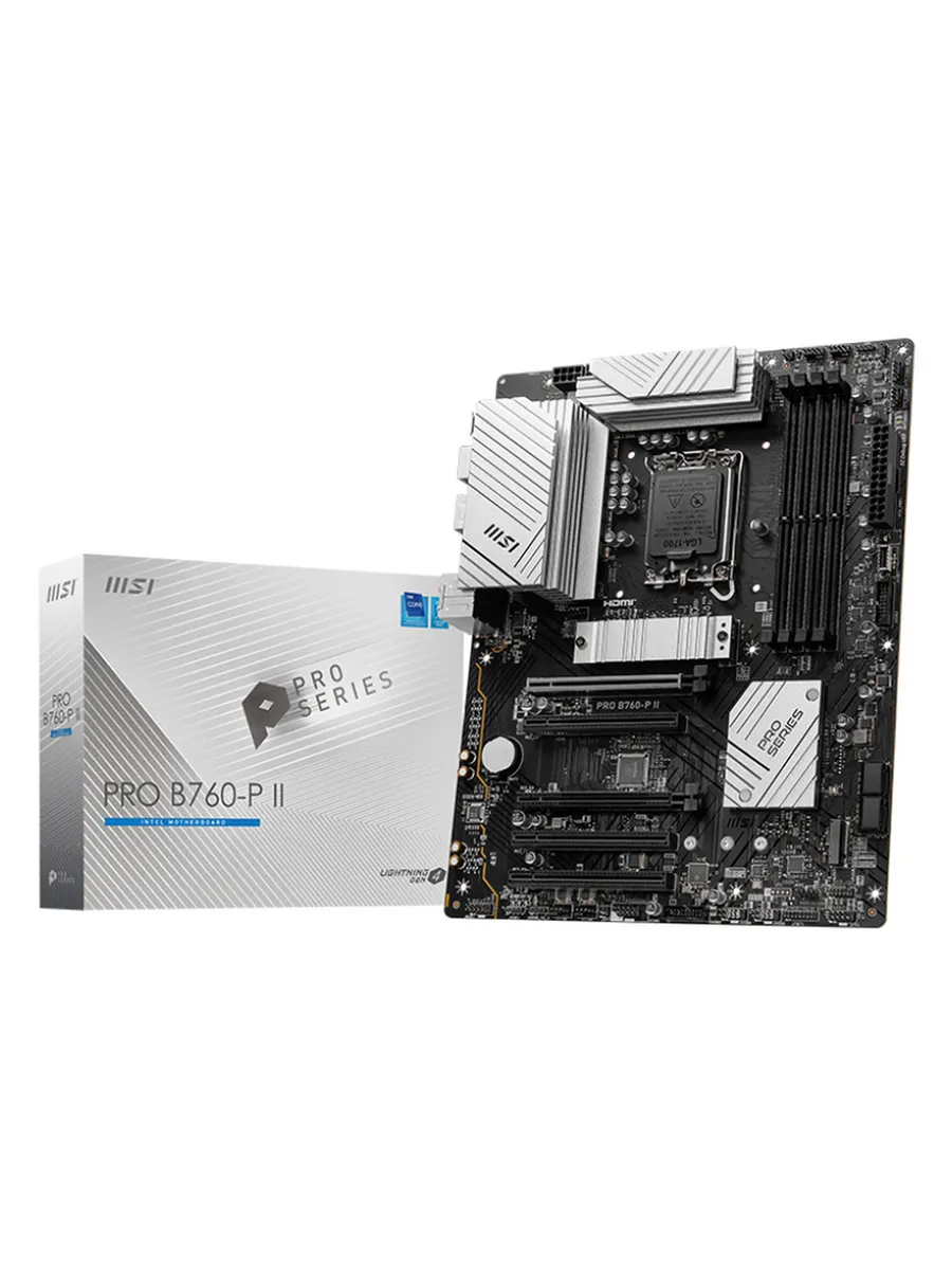 MSI Материнская плата PRO B760-P II LGA1700 Intel B760 ATX RTL