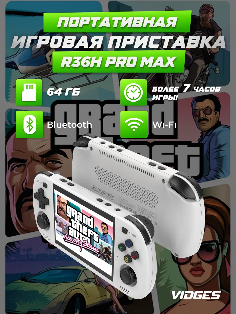 VIDGES Портативная игровая приставка R36H PRO MAX