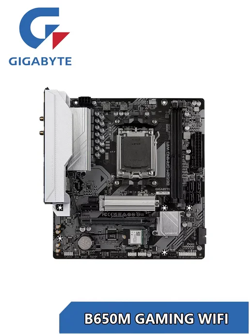 Gigabyte B650M GAMING WIFI материнская плата AM5 AMDRYZEN70008000 000, в упаковке 1,4 кг, фото 2