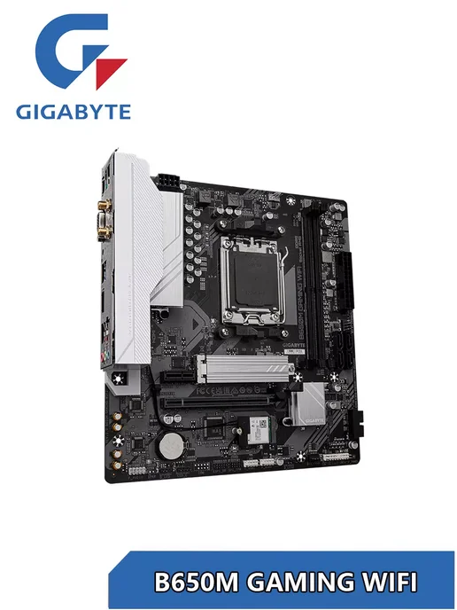 Gigabyte B650M GAMING WIFI материнская плата AM5 AMDRYZEN70008000 000, в упаковке 1,4 кг, фото 3