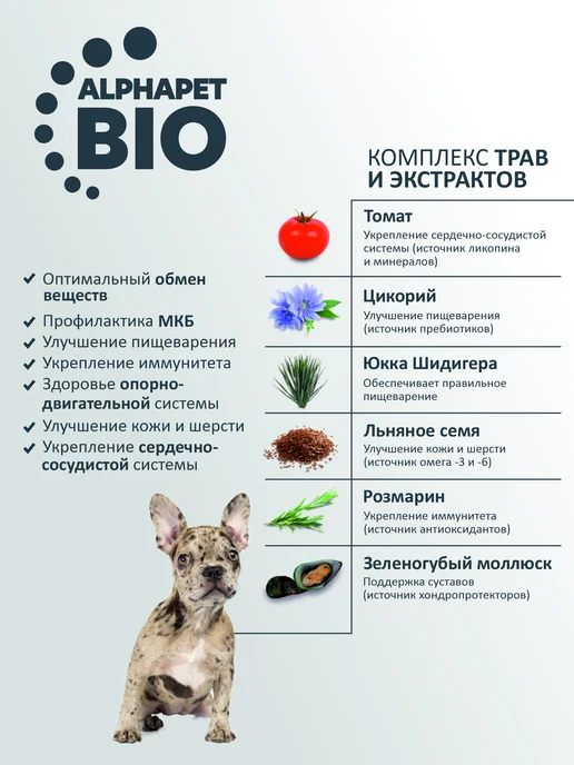 Сухой корм AlphaPet для собак, средние, щенки, говядина, 0,9 кг, фото 6