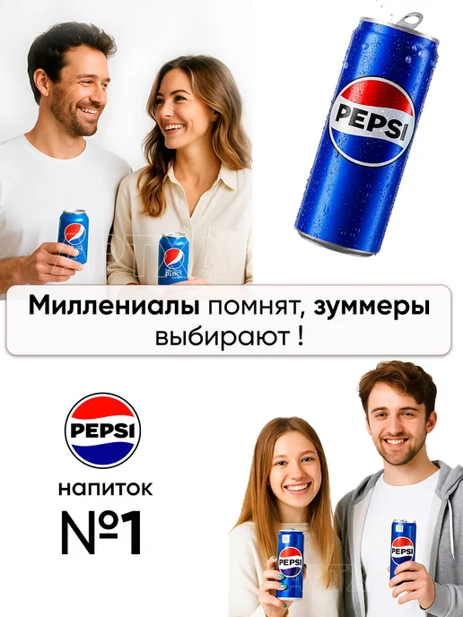 pepsi Газировка пепси кола в банках, 3,96 л, 12 шт, фото 2