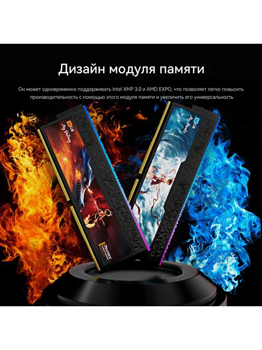 Reletech Оперативная память RGB DDR5 32ГБ(2x16ГБ) 7200MHz,Hynix A-Die, 32 ГБ, 16 ГБ, фото 7