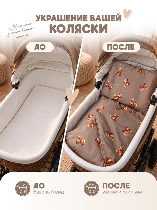 GAiDA Комплект в коляску для новорожденных, вариант, фото 4