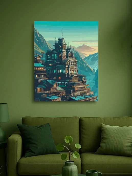 АртКод Картина на холсте 30 x 40 архитектура, 30x40, фото 2