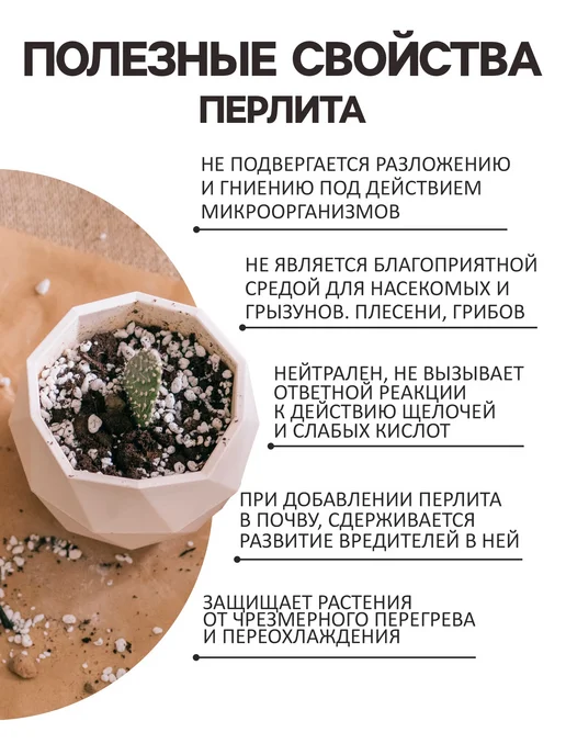 Барсоня удобрения Перлит "Рецепты Дедушки Никиты" марка М100 4л, 4 л, фото 2