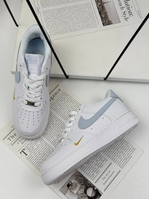 Кроссовки Air Force 1, голубой, фото 4