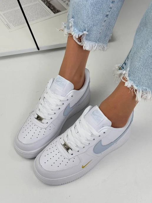 Кроссовки Air Force 1, голубой, фото 5