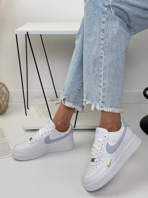 Кроссовки Air Force 1, голубой, фото 6