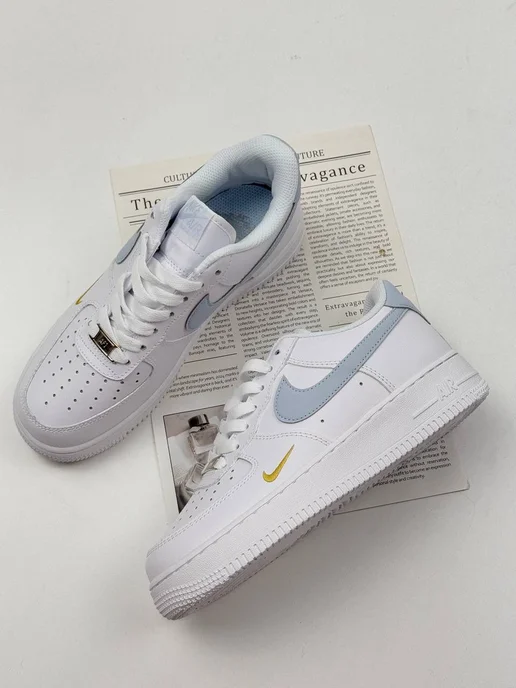 Кроссовки Air Force 1, голубой, фото 8