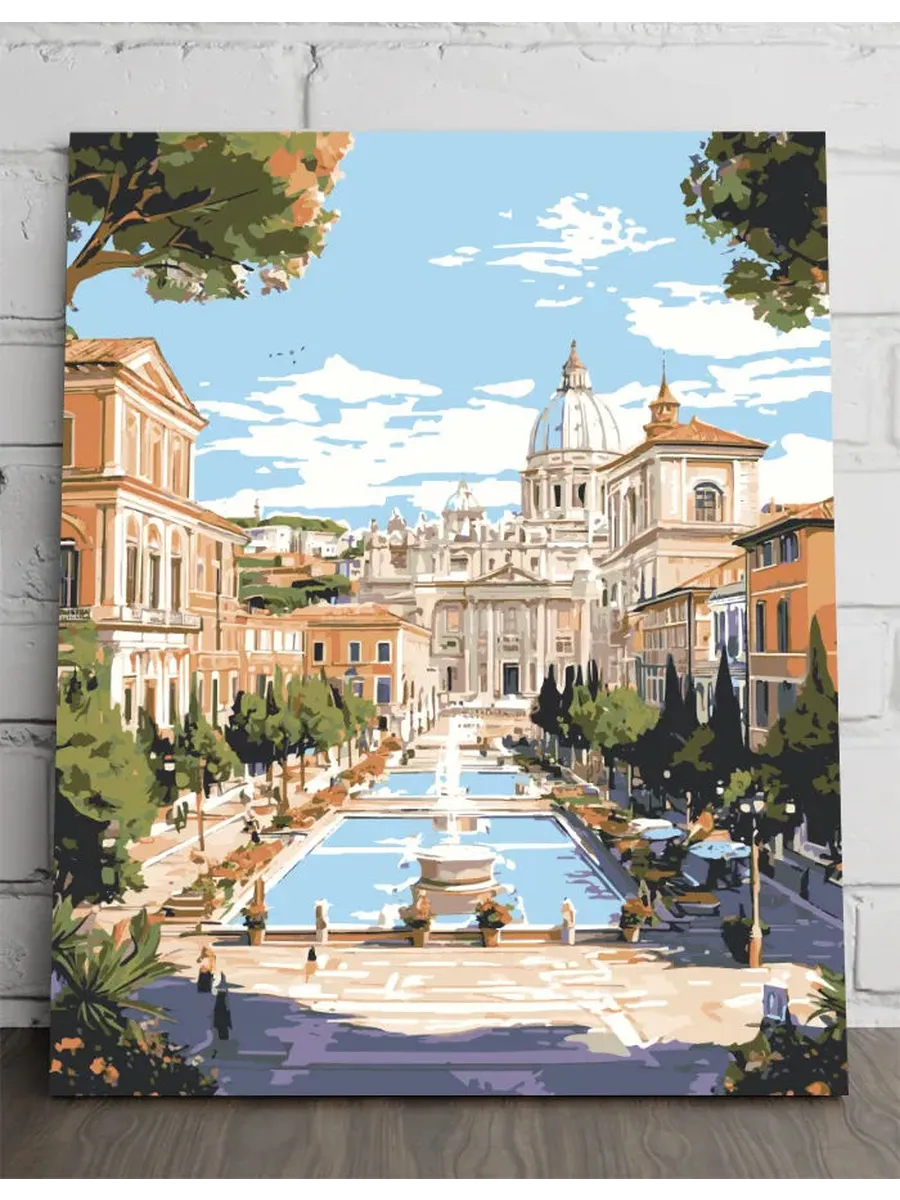 Картина по номерам - Рима — 40×50 см