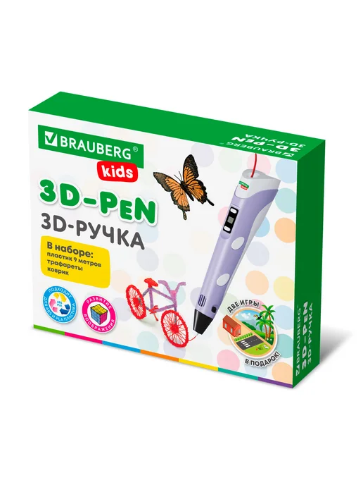 3D-Ручка с трафаретами PLA - пластиком и термоковриком, вариант, фото 2