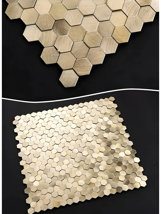 Металлическая настенная мозаика 3D для фартука 1 штука, вариант, фото 3