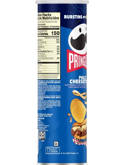 Pringles Чипсы картофельные Принглс Philly Cheesesteak, вариант, фото 3