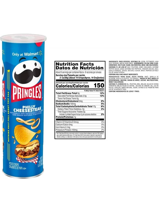 Pringles Чипсы картофельные Принглс Philly Cheesesteak, вариант, фото 4