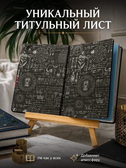 Творческий блокнот «Magic World» — дневник идей, рисования, серый, фото 7